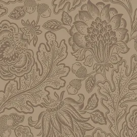 Belgravia Decor Fernhurst Floral Trail Mocha Wallpaper - 1112