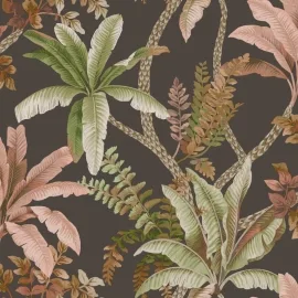 Holden Decor Eastern Horizons Trailing Palm Charcoal Wallpaper - 13802