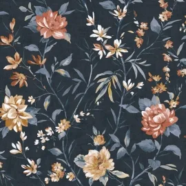 Holden Decor Eastern Horizons Oriental Trail Navy Wallpaper - 13820