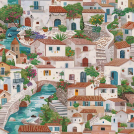 Holden Decor Odyssey Italian Buildings Multi Wallpaper - 14280