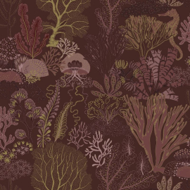 Holden Decor Odyssey Underwater World Berry Wallpaper - 14340