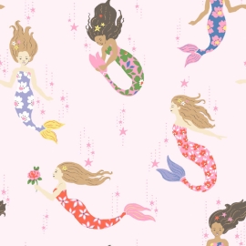 Cath Kidston Mermaids Multi Wallpaper - 182534