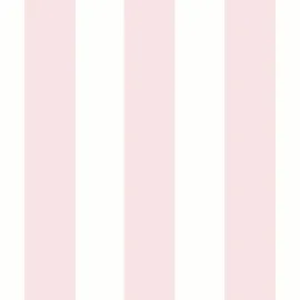 Sassy B Stripe Tease Stripe Pink/Silver Metallic Wallpaper - 187541