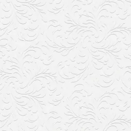 Flat swatch of Erismann Scroll 20059-01 showing the detailed luxury textured vinyl surface.