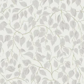 Flat swatch of Galerie Hangbjork Woodland Tree in beige showing the smooth non-woven flat paper surface.