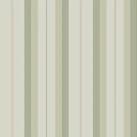Flat swatch of Galerie Herrgard Stripe in pastel showing the smooth non-woven flat paper surface.