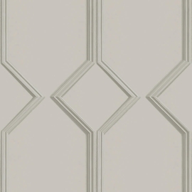 Belgravia Decor Alessia Panel off White Satin Wallpaper - 216