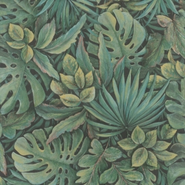 Galerie Eden Tropical Leaves Green Wallpaper - 33304