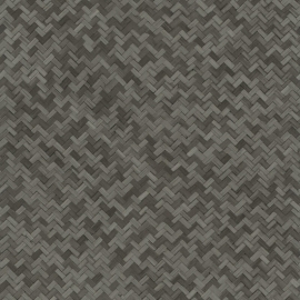 Galerie Eden Woven Weave Anthracite Wallpaper - 33310