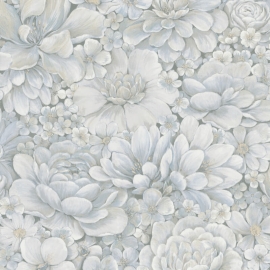 Galerie Eden Flower Garden Light Blue Wallpaper - 33953