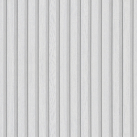Galerie Eden Wood Panelling White Wallpaper - 33956