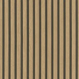 Galerie Eden Wood Panelling Oak Wallpaper - 33960