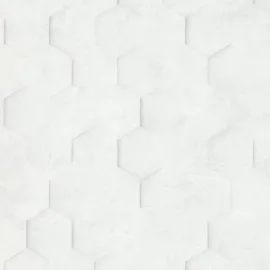 Galerie 3D Geometric Hexagon White Wallpaper - 34157