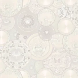 Versace Art De La Table White Metallic Wallpaper – 34901-4