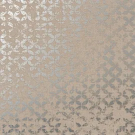 Galerie City Romance Abstract Orange/Silver Grey Metallic Wallpaper 35120 swatch view showing colors.