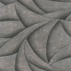 Galerie Odyssey Abstract Wave Black/Bronze Metallic Wallpaper - 35505