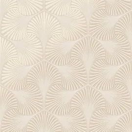 Holden Decor Varano Geometric Cream Metallic Wallpaper - 36014