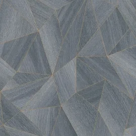 Daniel Hechter Abstract Wood Effect Grey/Black Metallic Wallpaper - 36133-3
