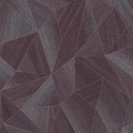 Daniel Hechter Abstract Wood Effect Purple Metallic Wallpaper - 36133-5