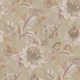 Holden Decor Bohemian Cecelia Floral Blush/Coral Wallpaper - 36351