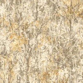 Holden Decor Rhapsody Verdant Trees Orange Wallpaper - 36365