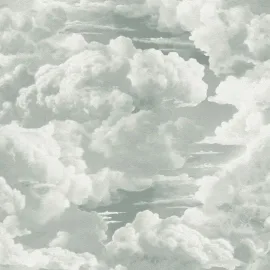 Michalsky Living Cloud Motif White/Grey Wallpaper - 39985-1