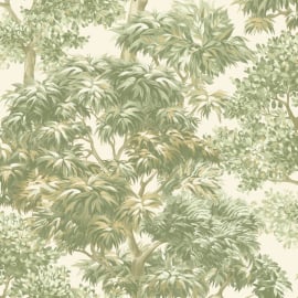 Rasch Florentina Foresta Tree Green Metallic Wallpaper – 401010