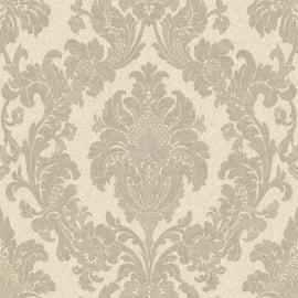 Belgravia Decor Ciara Damask Soft Silver Glitter Wallpaper - 4409