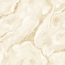 Rasch Palmetto Marble Natural/Gold Glitter Metallic Wallpaper - 529425