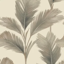Belgravia Decor Kailani Palm Leaves Beige/Cream Wallpaper - 59121