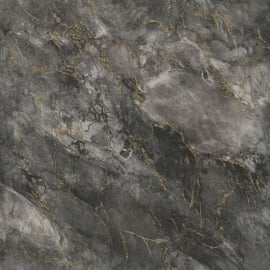 A flat swatch image of the 6165 black and gold marble pattern.