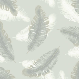 Belgravia Decor Delicate Feather Sage Wallpaper - 772