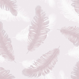 Belgravia Decor Delicate Feather Pink Wallpaper - 773