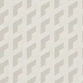Daniel Hechter 3D Geometric Grey/White Metallic Wallpaper - 78150-4