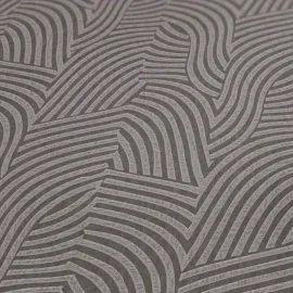 Daniel Hechter Abstract Wave Grey/Taupe Metallic Wallpaper - 78153-3