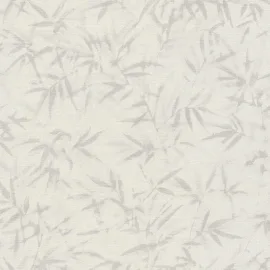 As Creation Bamboo Imprint White/Grey Metallic Wallpaper - 79046-2