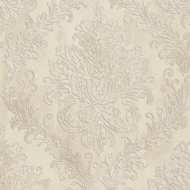 AS Creation Ornate Damask Beige/Cream Metallic Wallpaper - 79049-5