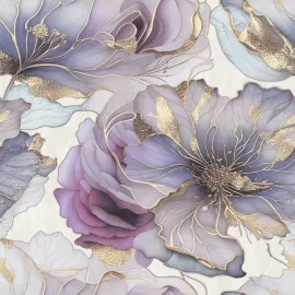 Muriva Renata Floral Multi/Gold Metallic Wallpaper - 811321