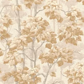 Belgravia Decor Giorgio Tree Beige Metallic Wallpaper - 8116