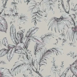 Galerie Olio Botanical Sketch Beige/Black Wallpaper - 82338