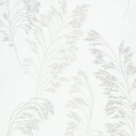Galerie Olio Grass Fronds White/Pearl Metallic Wallpaper - 82342