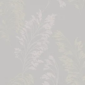 Galerie Olio Grass Fronds Grey/Pearl Metallic Wallpaper - 82343