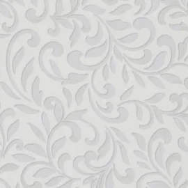 Galerie Olio Abstract Leaf Grey/Pearl Metallic Wallpaper - 82384