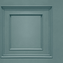 Belgravia Decor Oliana Wood Panel 3D Effect Soft Teal Wallpaper - 8489