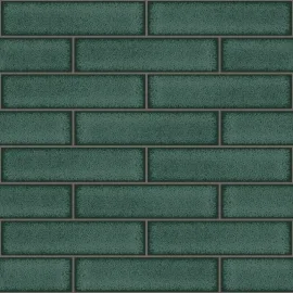 Holden Decor Caledon Gloss Tile Charcoal Wallpaper - 89386