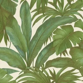 Versace Giungle Palm Motif Green Wallpaper - 96240-5