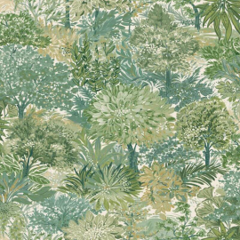 A flat swatch image of the A74603 sage multi pattern.