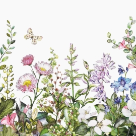 Anaglypta Wall-art Summer Flowers Wall Mural - 5440-8