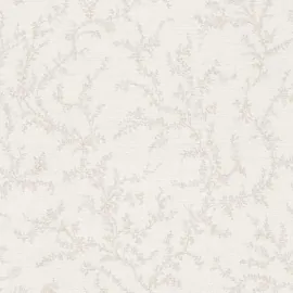 Flat swatch of AS Creation Hygge 3 Delicate Leaf Trail 79090-2 showing the detailed light textured surface.