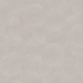Flat material sample of the AS Creation Hygge 3 79093-5 design showing the urban grey ground and silver metallic line details.
